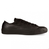 W61s6294 - Converse ALL STAR LOW LEATHER Monochrome Black - Unisex - Shoes